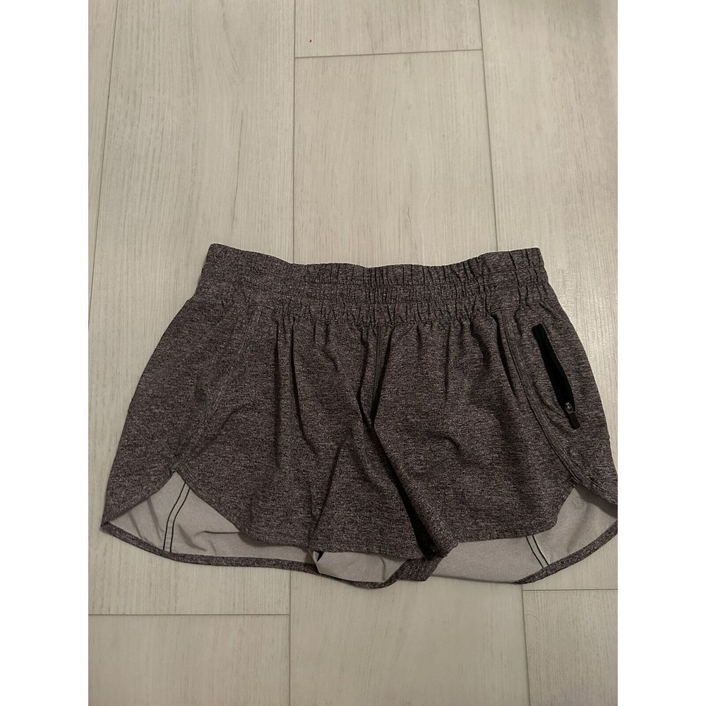 Lululemon Tracker Short V 4" Size 10 Heather Gray Running Yoga
